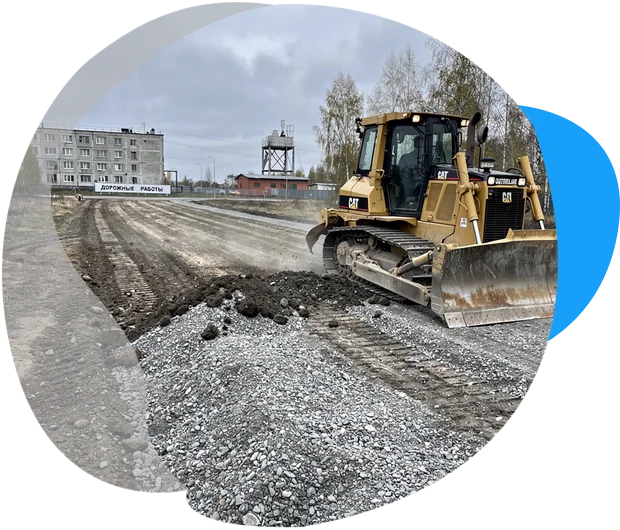 Бульдозер CAT D6 (Денис Л.) в г. Софьино