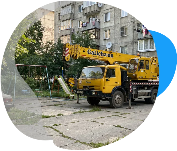 Автокран 25т (Владимир) в Москве