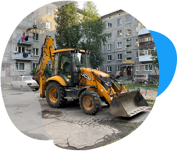 JCB 4CX (Равноколесный) (Владимир Т.) в г. Новосиньково