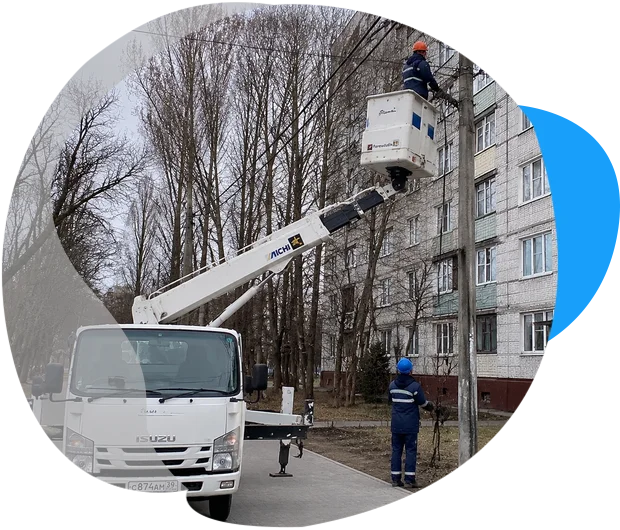 Аренда автовышки 14 метров Isuzu Elf (AICHI D502)
