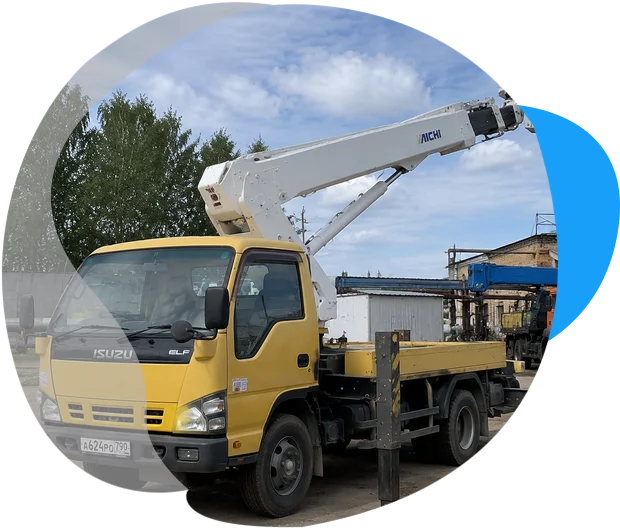 Аренда автовышки 14 метров Isuzu Elf (Aichi SJ240)