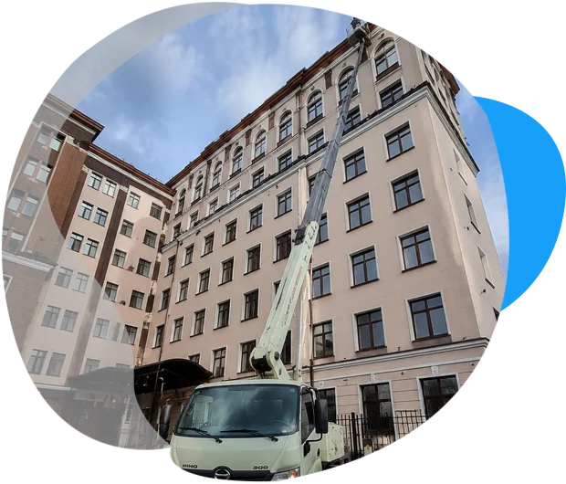 Аренда автовышки 18 метров Hino 300 (Hansin HS 180)