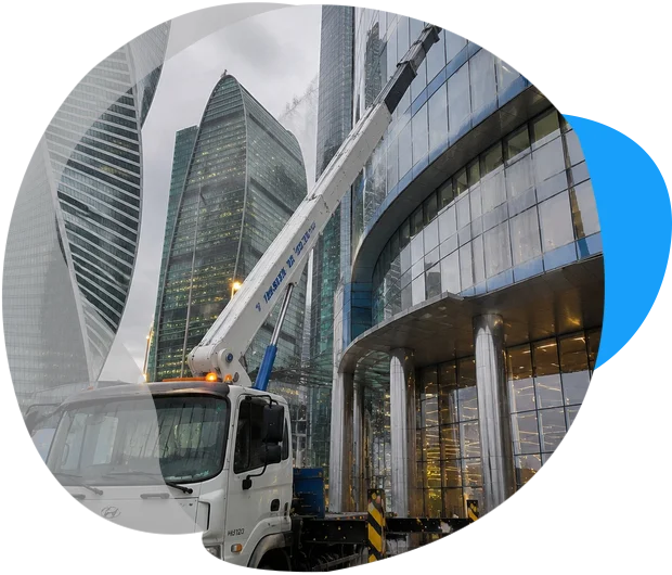 Аренда автовышки 28 метров Hyundai HD120 (Hansin HS 280)