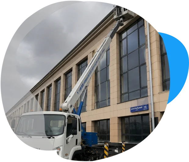 Аренда автовышки 28 метров Isuzu Forward (Horyong SKY 280)
