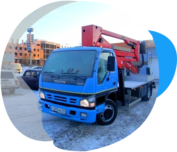 Японская автовышка 22 метра на базе Isuzu